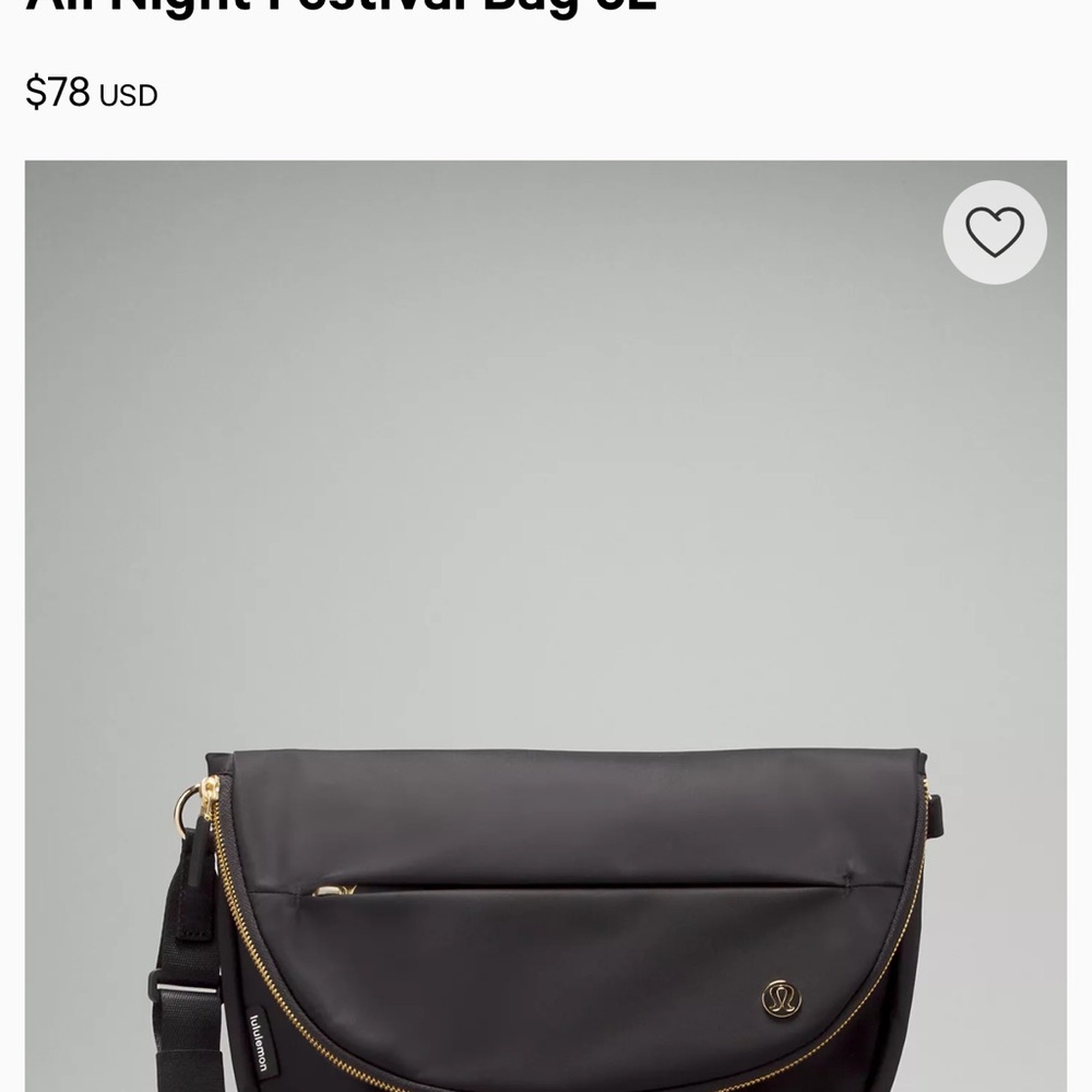 Lululemon All Night Festival Bag